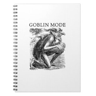 Goblin Mode Goblincore Vintage Aesthetic Funny Off Notebook