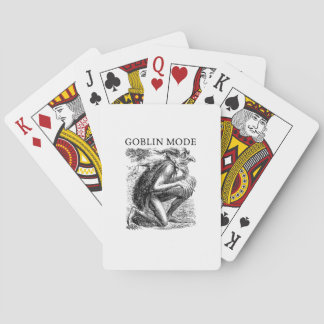 Goblin Mode Goblincore Vintage Aesthetic Funny Off Playing Cards