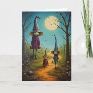 Goblin Mum and Kids Halloween Card