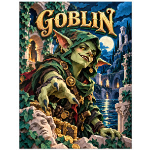 Goblin, Paper Cut Monster Postcard