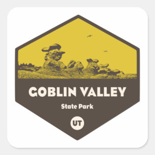 Goblin Valley State Park Square Sticker
