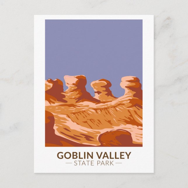 Goblin Valley State Park Utah Vintage Postcard (Front)