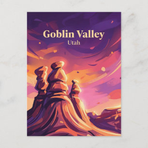 Goblin Valley Utah Postcard
