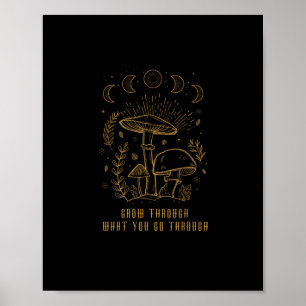Goblincore Aesthetic Academia Cottagecore Mushroom Poster