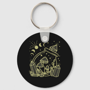 Goblincore Aesthetic Cottagecore Academia Mushroom Key Ring