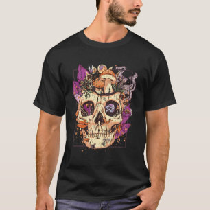 Goblincore Aesthetic Grunge Moon Crystals Mushroom T-Shirt