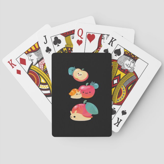 Goblincore Apple Snail Playing Cards (Back)