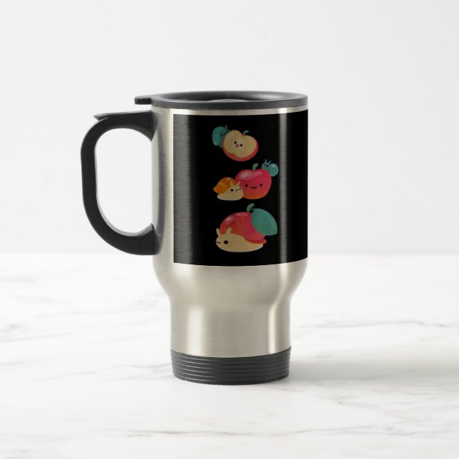 Goblincore Apple Snail Travel Mug (Left)