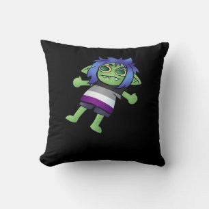 Goblincore Asexual Pride Goblin Classic Cushion
