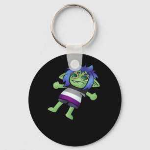 Goblincore Asexual Pride Goblin Classic Key Ring