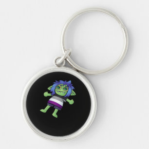 Goblincore Asexual Pride Goblin Classic Key Ring
