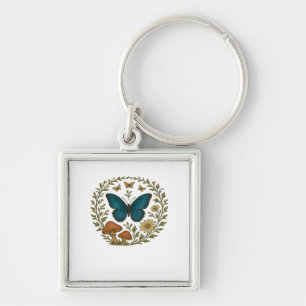 Goblincore Butterfly Fairycore Botanical Apparel C Key Ring