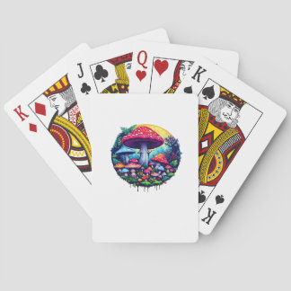 Goblincore Colorful Mushrooms Classic Playing Cards