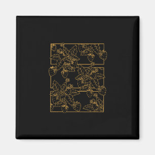 Goblincore Cottagecore Academia Aesthetic Strawber Magnet