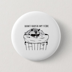 Goblincore Dont Harsh My Vibe Classic 6 Cm Round Badge