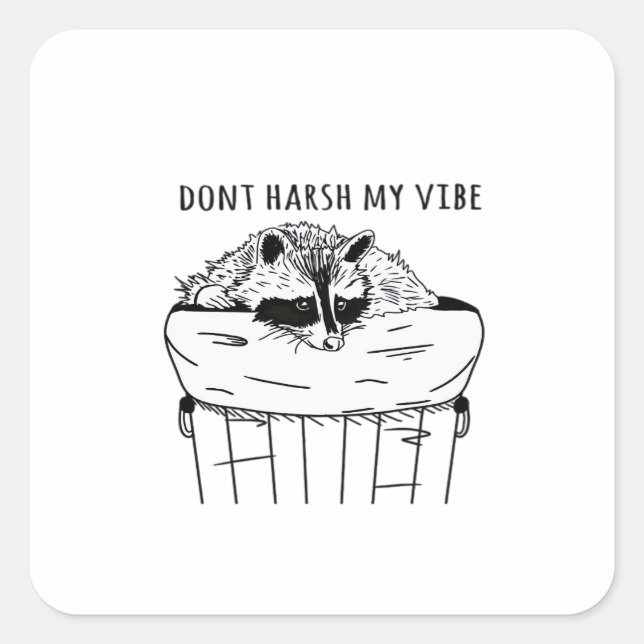 Goblincore Dont Harsh My Vibe Classic Square Sticker (Front)