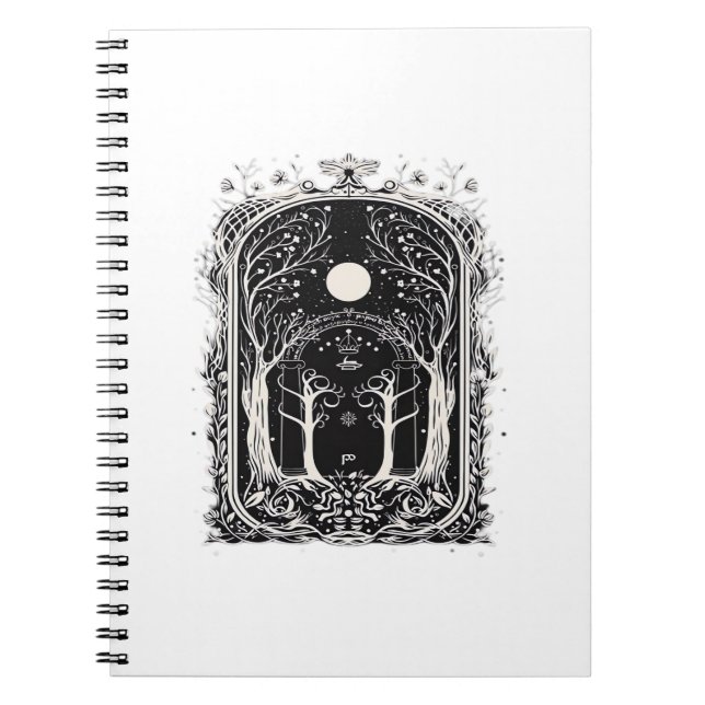 Goblincore Fantasy Gate To  Classic Notebook (Front)