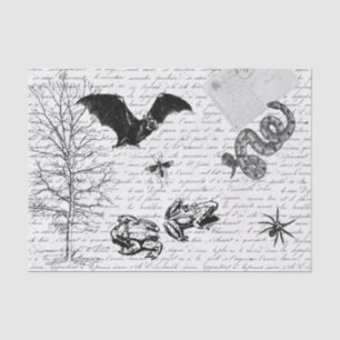 Goblincore Frog Bat Animal Decoupage  Tissue Paper