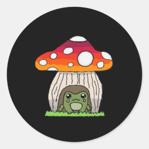 Goblincore Frog Classic Classic Round Sticker