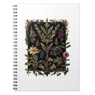 Goblincore Victorian Witch Herbs Classic Notebook