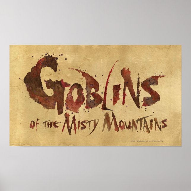 Goblins of the Misty Mountains Poster (Front)