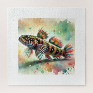 Goby Fish 190724AREF126 - Watercolor Jigsaw Puzzle