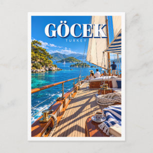 Göcek Twelve Islands Turkey Travel Postcard