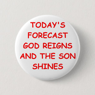 GOD 6 CM ROUND BADGE