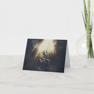 God Abides In Faith And Love Thank You Card