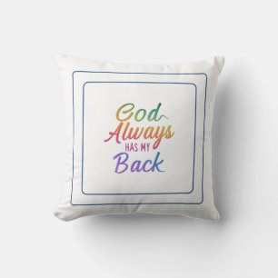 God Always Has My Back: Trusting God's Plan Daily Cushion