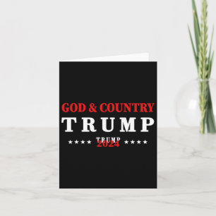 God And Country Trump 2024 God Trump Card