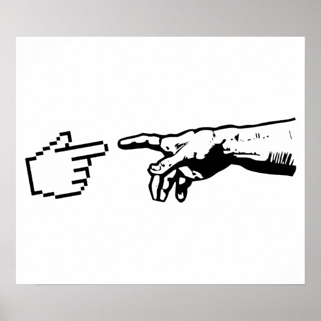 God and The Machine Hands Poster (Front)