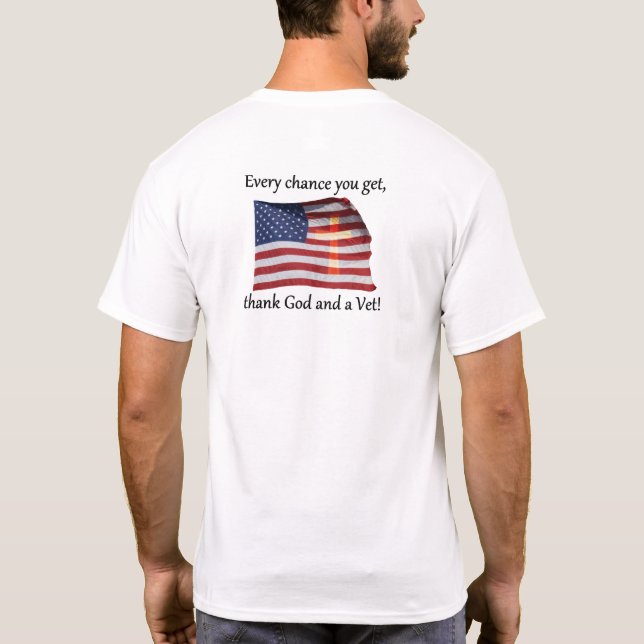 God And Vet Men's Long Sleeve Shirt (Back)