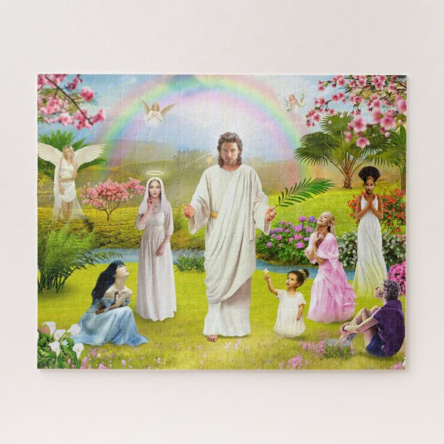 God Angel apparition of Jesus Christ Bible Angel  Jigsaw Puzzle (Horizontal)
