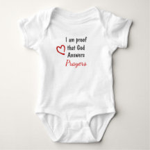 God Answers Prayers Bodysuit