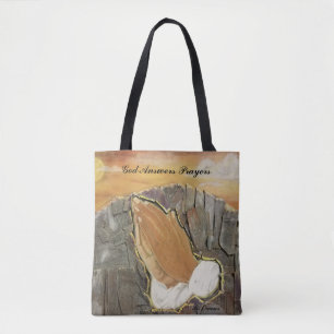 God Answers Prayers Tote Bag