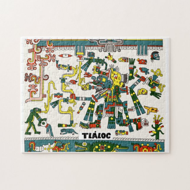 God Azteca Tláloc Jigsaw Puzzle (Horizontal)