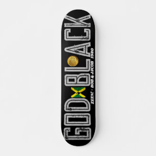 GOD BLACK ZEEN ! 7 3/4" Skateboard Deck