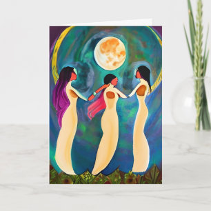 God Bless All Under the Moon Card