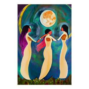 God Bless All Under the Moon Poster