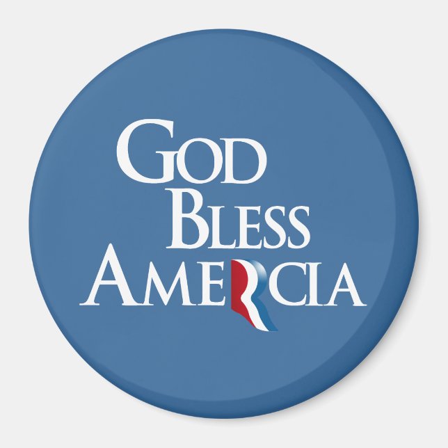 God Bless Amercia.png Magnet (Front)