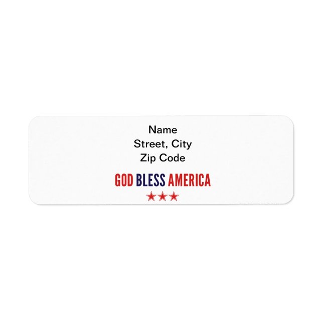 God Bless America (Front)