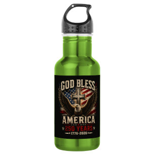 God Bless America 250 Years 1776-2026 532 Ml Water Bottle