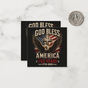 God Bless America 250 Years 1776-2026 Card