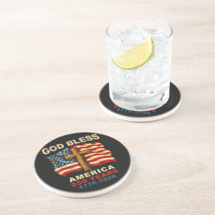God Bless America 250 Years 1776-2026 Coaster
