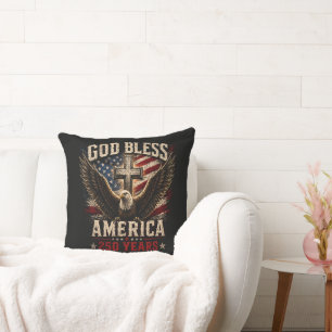 God Bless America 250 Years 1776-2026 Cushion