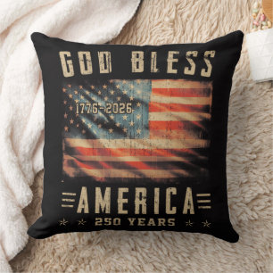 God Bless America 250 Years 1776-2026 Cushion