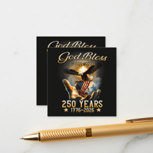 God Bless America 250 Years 1776-2026 Enclosure Card