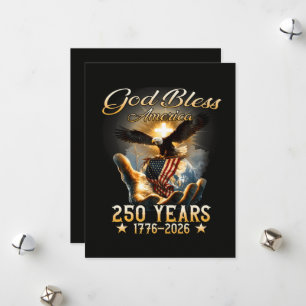 God Bless America 250 Years 1776-2026 Holiday Card