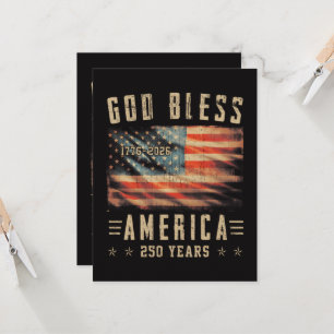 God Bless America 250 Years 1776-2026 Invitation